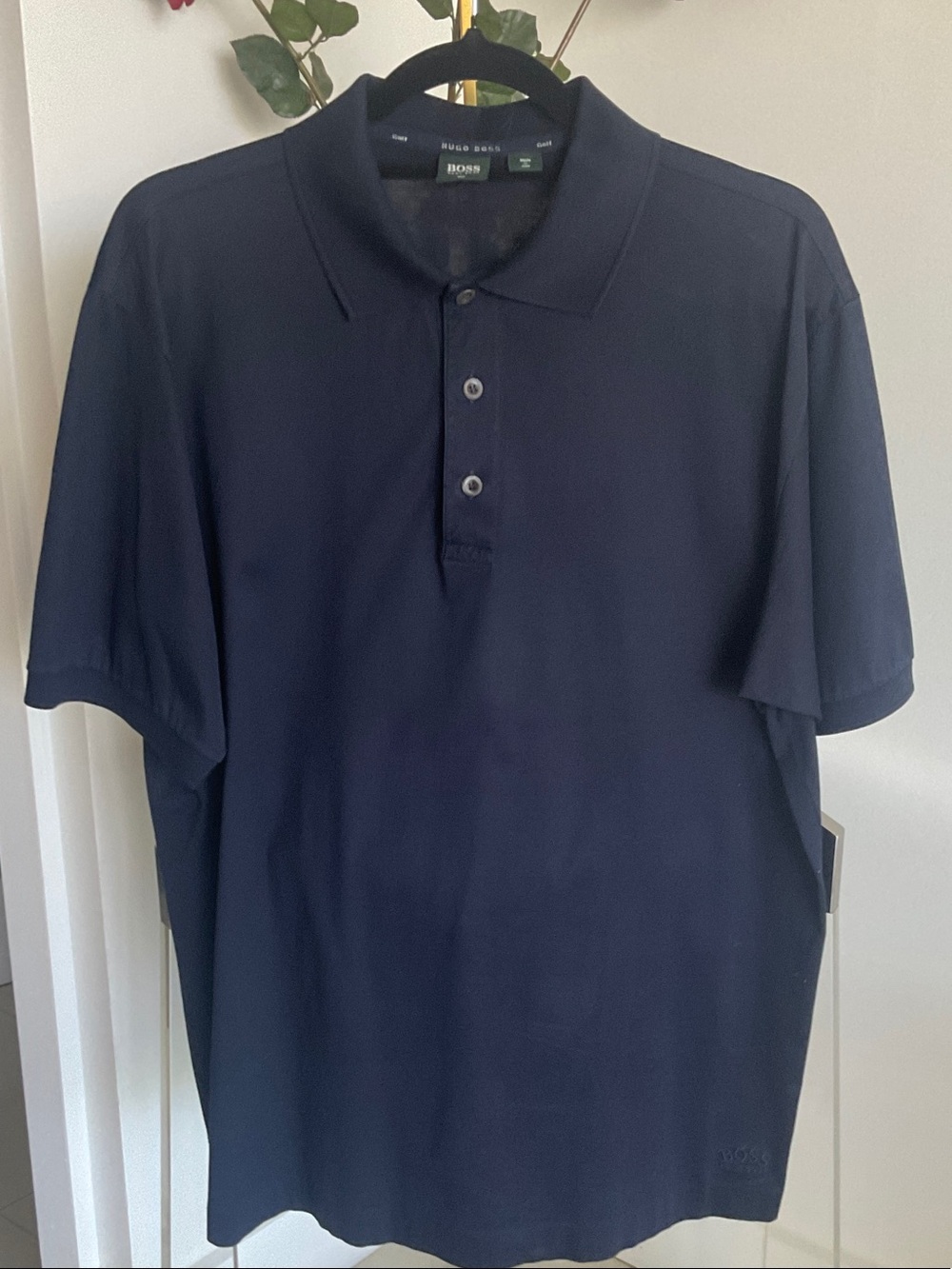 HUGO BOSS Golf Men's Dark Navy Polo Shirt sz L